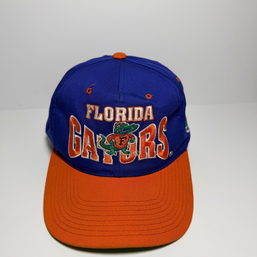 Vintage GCC Florida Gators Hat Mens OSFA Blue Orange Snapback NCAA Embroidery